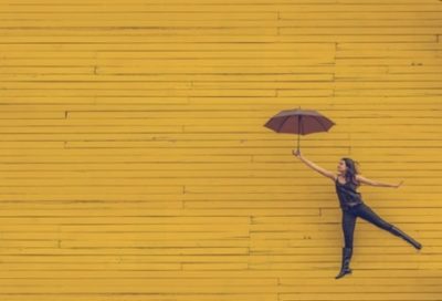 Upsplash image of Woman and her umbrella